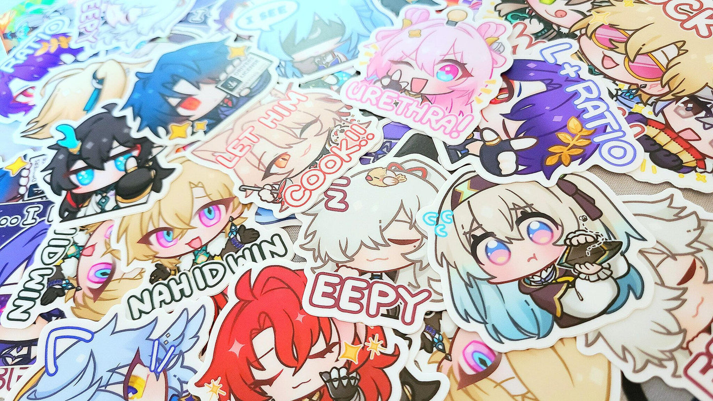 [Honkai: Star Rail] Small Vinyl Stickers